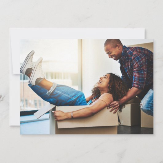 Nous déménageons le Faire-part photo (Dos)