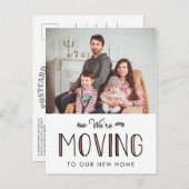 Nous déménageons | Nouveau Faire-part d'adresse (Devant / Derrière)