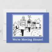 Nous Déplaçons La Carte De Faire-part De Maison. (Devant)