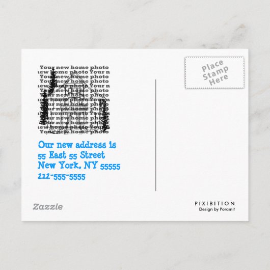 Nous Déplaçons La Carte Postale (Dos)