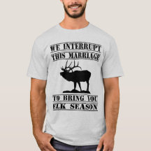 Nous des hommes interrompons ce T-shirt de mariage