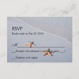 Nous deux Ocean Love Starfish Response Carte RSV