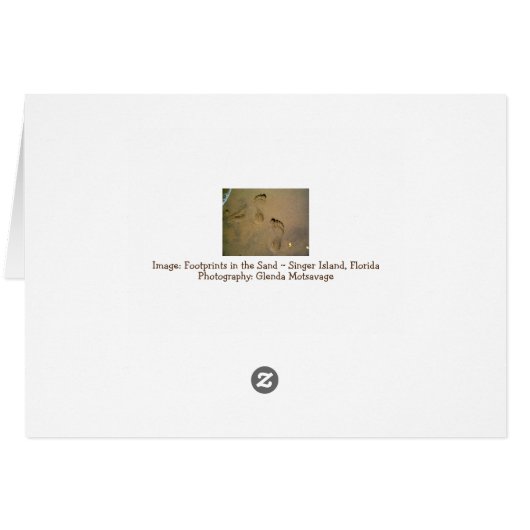 Nous dévoilons le sable pas la neige - Empreintes  (Dos Horizontal)