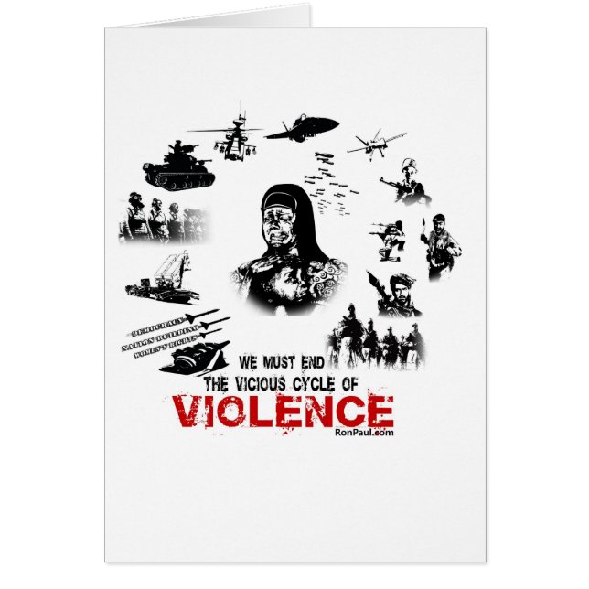 Nous devons finir le cycle vicieux de la violence (Devant)