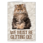 "Nous devons vieillir" Anniversaire du Chat-Lover (Devant)