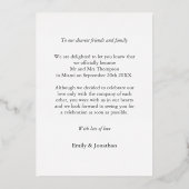 Nous Elopé Faire-part Photo Black Luxury Real (Verso)