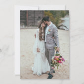 Nous Eloped 2 Photo Script Mariage carte Faire-par (Dos)