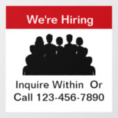 Nous embauchons des panneaux de fermeture de fenêt (Feuille)