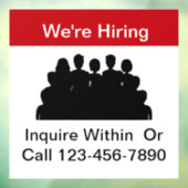 Nous embauchons des panneaux de fermeture de fenêt (Feuille 3)