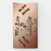 Nous Embauchons, Drôle Pun Mouton, Bannière (Verticale)