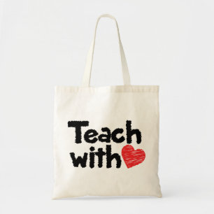 Nous enseignons avec le coeur ! sac