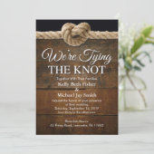 Nous essayons de nouer le Faire-part de mariage (Debout devant)