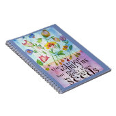 Nous étions carnet de notes à spirale de graines (Côté Droit)