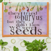 Nous étions serviette de graines (Plié)