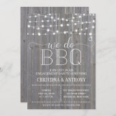 Nous faisons BBQ Engagement Party Invitation (Devant / Derrière)