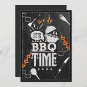 Nous faisons C'est l'heure du BBQ Invitation de fê (Devant / Derrière)