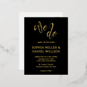 Nous faisons des Faire-part de mariage de calligra (Recto/Verso)