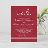 Nous faisons des invitations de mariage (Debout devant)