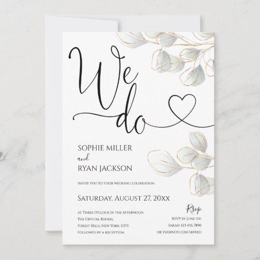 Nous Faisons Des Invitations De Mariage Nous Faiso (Devant)