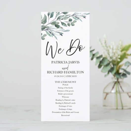 Nous faisons des programmes de mariage avec feuill (Debout devant)