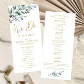 Nous faisons des programmes de mariage de verdure