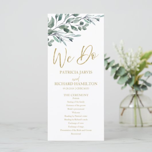 Nous faisons des programmes de mariage de verdure (Debout devant)