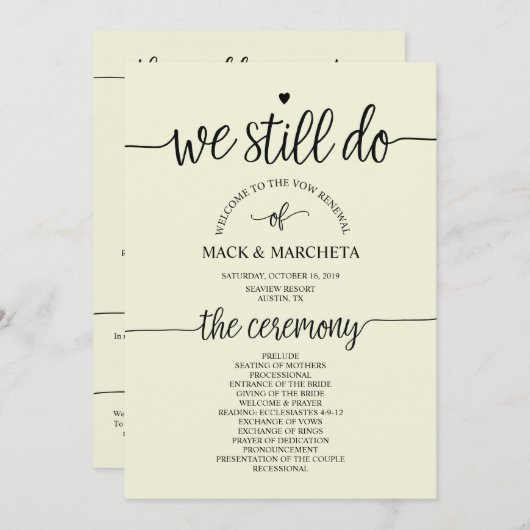 Nous faisons encore la carte de programmation (Devant / Derrière)