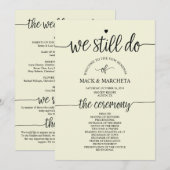 Nous faisons encore la carte de programme (Devant / Derrière)