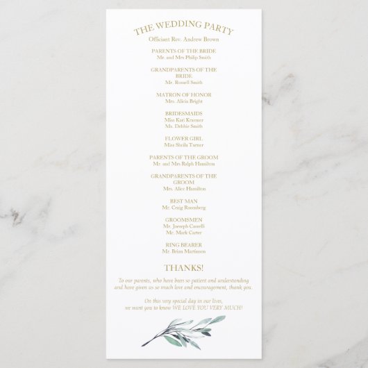 Nous faisons Eucalyptus Feuille Programmes de mari (Dos)