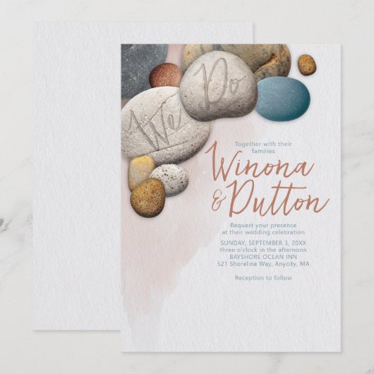 Nous faisons Faire-part de mariage (Devant / Derrière)