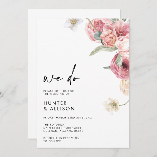 Nous faisons Faire-part de mariage | Annabeth (Devant / Derrière)