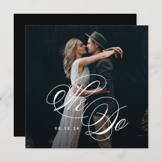 Nous faisons Faire-part de mariage photo - Carré (Devant / Derrière)