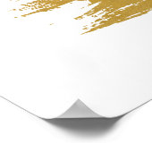Nous faisons Gold Brushstrokokokies Poster Mariage (Coin)