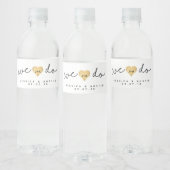 Nous faisons Gold Heart Mariage Étiquette de boute (Bouteilles)