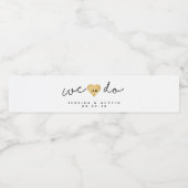 Nous faisons Gold Heart Mariage Étiquette de boute (Étiquettes simples)