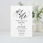 Nous faisons le faire-part de mariage de base (Debout devant)