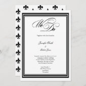 Nous faisons le faire-part de mariage moderne de (Devant / Derrière)