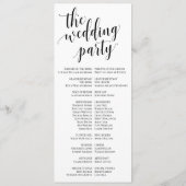 Nous faisons le programme de cérémonie Mariage (Dos)