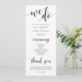 Nous faisons le programme de cérémonie Mariage (Debout devant)