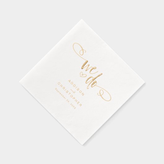 Nous faisons manuscrit Script Mariage Gold (Droite)