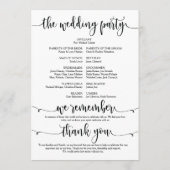 Nous faisons mariage carte programme 5x7 design v2 (Dos)