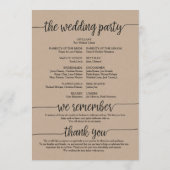 Nous faisons mariage carte programme 5x7 design v3 (Dos)