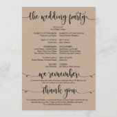 Nous faisons mariage carte programme 5x7 design v3 (Dos)