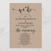 Nous faisons mariage carte programme 5x7 design v3 (Devant)