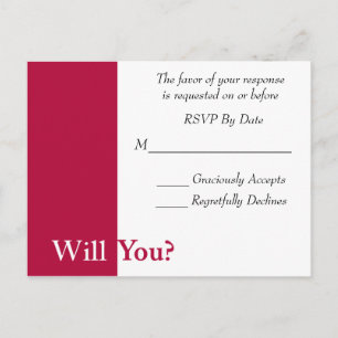 Nous faisons mariage carte RSVP