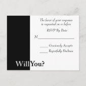 Nous faisons mariage carte RSVP (Devant)