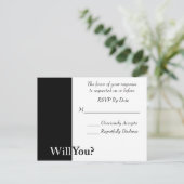 Nous faisons mariage carte RSVP (Debout devant)