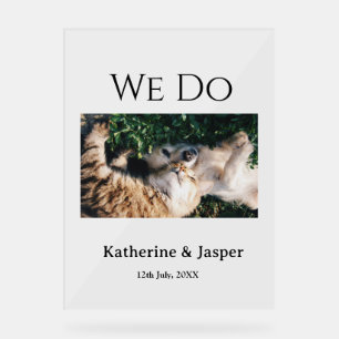 Nous faisons mariage fiançailles nom animal photo