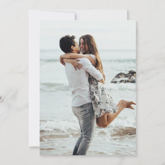 Nous faisons Mariage Photo Invitation (Dos)