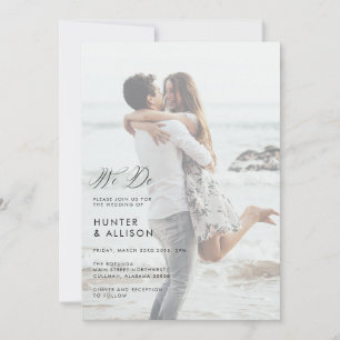 Nous faisons Mariage Photo Invitation
